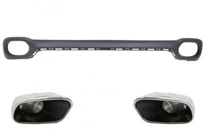 Difuzor bară spate BMW X6 F16 V8 cu ornamente evacuare M-Tech Design