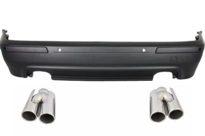 Bara spate BMW Seria 5 E39 cu PDC si ornamente evacuare dubla 1995-2003