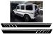 Stickere Laterale Negru Mat Mercedes G-Class W463 (1989-2017)