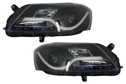 Faruri LED DRL negre pentru VW Passat B7 Sedan/Variant 2010-2014
