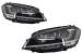 Kit exterior complet VW Golf 7 Hatchback 2013-2017 cu faruri LED 3D R-Line