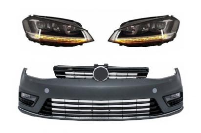 Bara fata VW Golf 7 R-Line cu faruri 3D LED si semnalizare dinamica