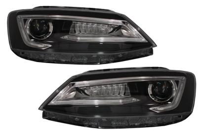 Faruri LED DRL pentru VW Jetta Mk6 Non GLI 2011-2017 cu semnal dinamic
