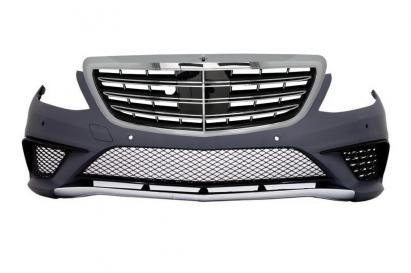 Bara fata Mercedes W222 S-Class 2013-2017 S63 Design cu grila centrala crom