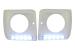 Carcasa faruri alba cu LED DRL pentru Mercedes G-Class W463 1989-2012