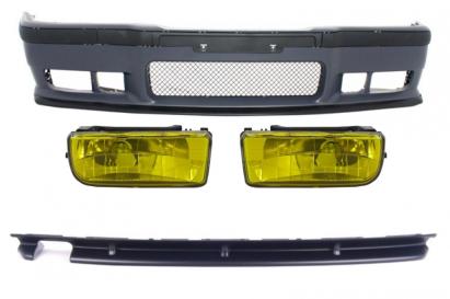 Pachet exterior BMW Seria 3 E36 M3 Look cu proiectoare ceata galbene