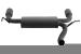 Sistem de evacuare dublă din inox pentru Jeep Wrangler Rubicon JK 2007-2017