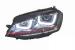 Faruri LED RHD pentru VW Golf 7 VII 2012-2017, GTI Design, semnal dinamic