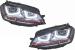 Faruri LED RHD pentru VW Golf 7 VII 2012-2017, GTI Design, semnal dinamic
