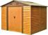 Magazie de grădină metalică Strend Pro maro, 278x238x215 cm