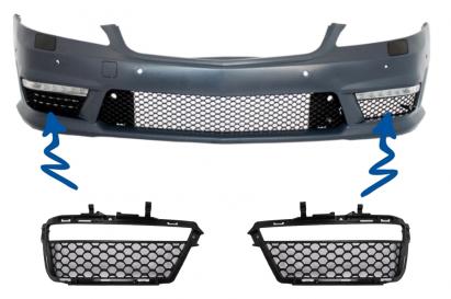 Grile laterale bara fata Mercedes S-Class W221 2005-2012, design S63 S65