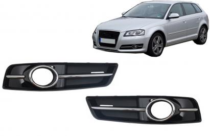 Grile laterale proiectoare Audi A3 8P1 Facelift 2008-2012, design S3/S-Line
