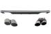 Difuzor Bara Spate Audi A3 8V Hatchback Sportback (2012-2015) S3 Design cu Ornamente Evacuare