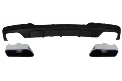 Difuzor aer dublu cu ornamente evacuare BMW F10 F11 Seria 5 M-Performance