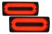 Stopuri LED fumurii cu bandouri negre pentru Mercedes G-Class W463