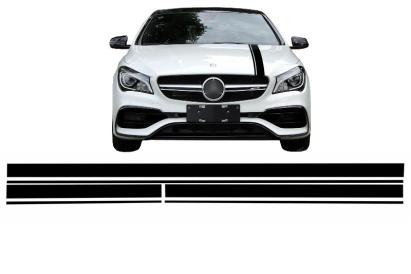 Set stickere negru mat Mercedes CLA W117 / A-Class W176 A45 Design