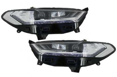 Faruri LED DRL pentru Ford Mondeo MK5 2013-2016 cu semnalizare secvențială crom