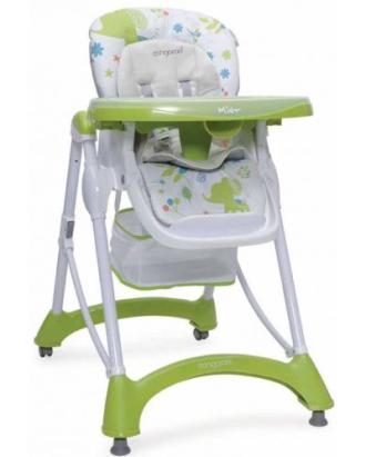 Scaun de masă pentru copii Cangaroo Mint verde, reglabil, 6+ luni