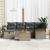 Set de canapele pentru grădină cu pernă 7 pcs Gri poliratan GartenMobel Dekor