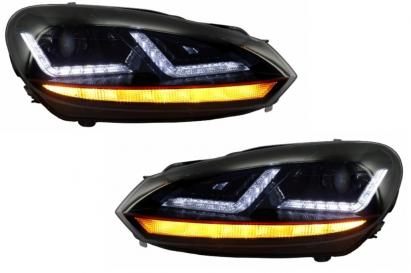Faruri Osram LED VW Golf 6 VI (2008-2012) GTI Rosu LEDriving Semnal Dinamic