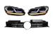 Faruri Osram LED Negre LEDriving Semnal Dinamic si Grila Centrala VW Golf 6 VI (2008-2012) R20 Design
