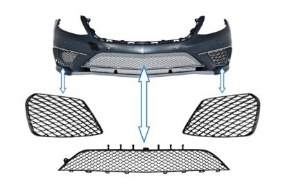 Ansamblu de Grile Bara Fata Mercedes W222 S-Class (2013-2017) S63 Design Negru Lucios