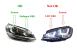 Faruri Full LED Osram pentru VW Golf 7 VII 2012-2017, crom