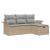 Set de canapele pentru grădină cu pernă 4 pcs Bej Rattan poli GartenMobel Dekor