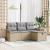 Set de canapele pentru grădină cu pernă 4 pcs Bej Rattan poli GartenMobel Dekor