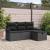 Set de canapele pentru grădină cu pernă 4 pcs Negru Rattan poli GartenMobel Dekor