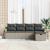 Set de canapele pentru grădină 5 pcs Gri deschis Rattan poli GartenMobel Dekor
