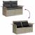 Set de canapele pentru grădină 6 pcs Gri deschis Rattan poli GartenMobel Dekor