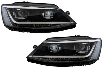 Faruri LED DRL pentru VW Jetta Mk6 VI 2011-2017, semnal dinamic Matrix