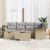 Set de canapele pentru grădină cu pernă 7 pcs Rattan poli GartenMobel Dekor