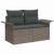 Set de canapele pentru grădină cu pernă 8 pcs Gri Rattan poli GartenMobel Dekor
