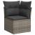 Set de canapele pentru grădină cu pernă 8 pcs Gri Rattan poli GartenMobel Dekor
