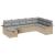 Set de canapele pentru grădină cu pernă 8 pcs Bej Rattan poli GartenMobel Dekor