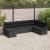 Set de canapele pentru grădină cu pernă 8 pcs Negru Rattan poli GartenMobel Dekor