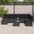 Set de canapele pentru grădină cu pernă 9 pcs Negru Rattan poli GartenMobel Dekor