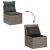 Set de canapele pentru grădină cu pernă 5 pcs Gri Rattan poli GartenMobel Dekor