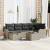 Set de canapele pentru grădină 7 pcs Gri deschis Rattan poli GartenMobel Dekor