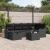 Set de canapele pentru grădină cu pernă 7 pcs Negru Rattan poli GartenMobel Dekor