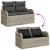 Set de canapele pentru grădină 7 pcs Gri deschis Rattan poli GartenMobel Dekor