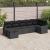 Set de canapele pentru grădină cu pernă 7 pcs Negru Rattan poli GartenMobel Dekor
