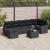 Set de canapele pentru grădină cu pernă 8 pcs Negru Rattan poli GartenMobel Dekor