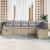 Set de canapele pentru grădină cu pernă 8 pcs Bej Rattan poli GartenMobel Dekor