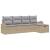 Set de canapele pentru grădină cu pernă 5 pcs Bej Rattan poli GartenMobel Dekor
