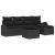 Set de canapele pentru grădină cu pernă 6 pcs Negru Rattan poli GartenMobel Dekor