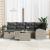 Set de canapele pentru grădină 7 pcs Gri deschis Rattan poli GartenMobel Dekor