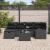 Set de canapele pentru grădină cu pernă 7 pcs Negru Rattan poli GartenMobel Dekor